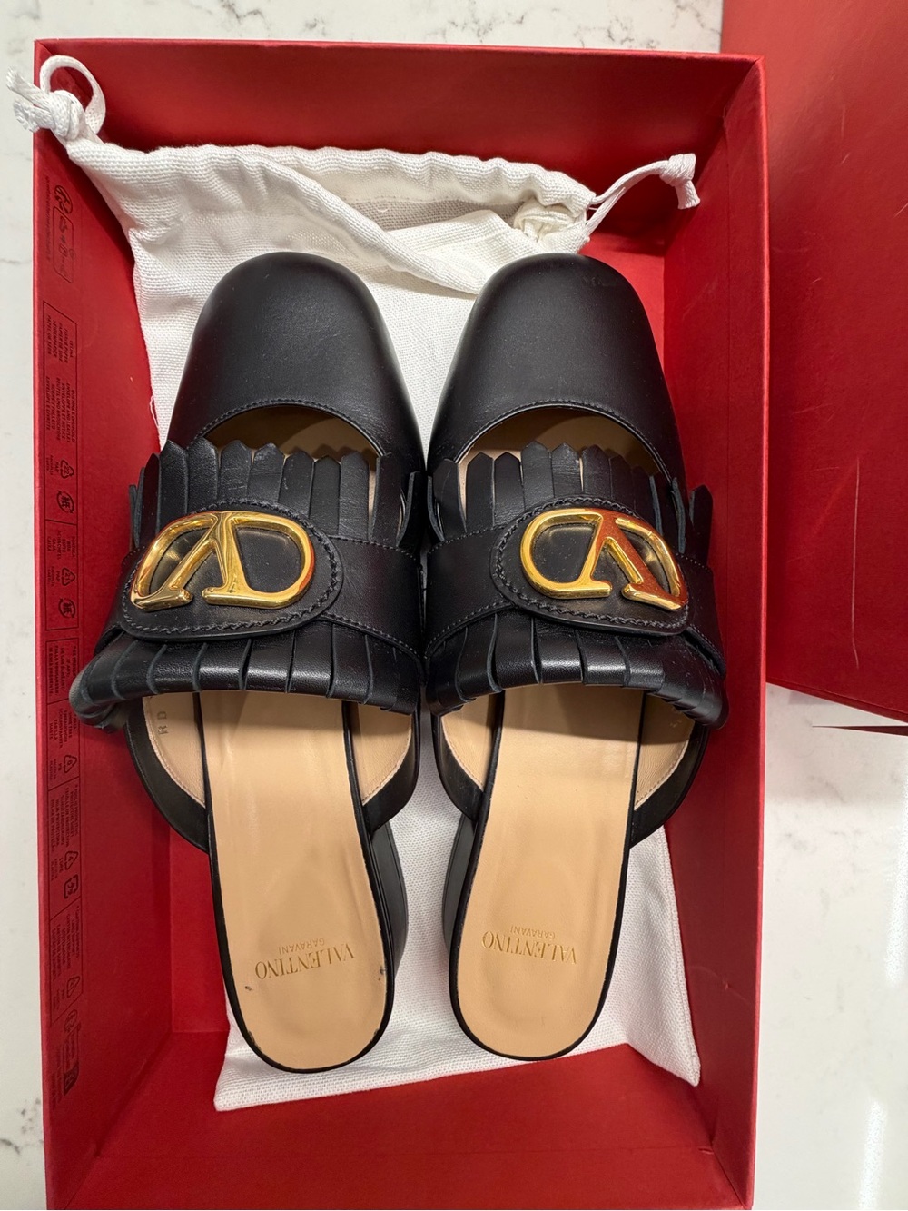 Valentino Garavani VLOGO Kiltie Loafter Mule - Picture 2 of 10